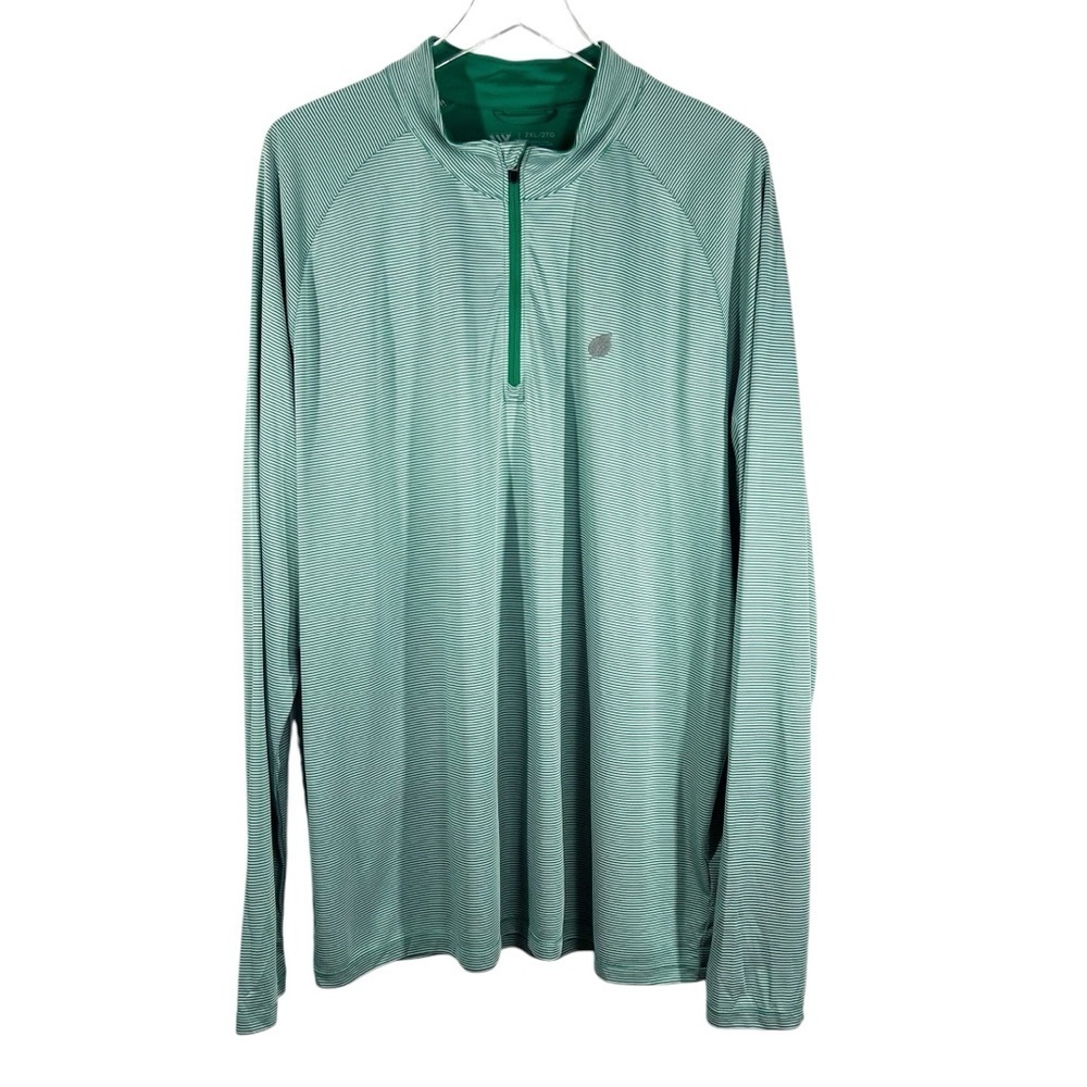 LEVELWEAR Direct Mid-weight Golf Stripe 1/4 Zip Long Sleeve Shirt Men's 2XL